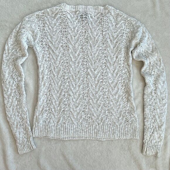 Aéropostale Loose Knit Chevron Sweater size XS Semi-Sheer - Picture 4 of 9